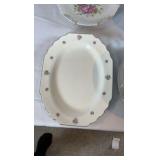 Vintage Fine China & Serving Lot – Signature Collection “Coronet” 43-Piece Service + W.S. George Platter