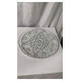 Large Collection of Vintage Pressed and Cut Clear Glassware - 12 Pieces