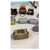 Huge Designer-Style Miniature Purse Collection - 27 Piece Jeweled & Textured Resin Set