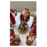 Father Christmas Multi-Style Figurine Lot - 20+ Piece International & Folk Art Set