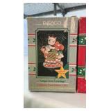 Vintage Enesco Treasury of Christmas Ornament Lot - 8-Piece Series Collection - Boxed