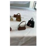 Huge Lot of 20+ Miniature Collectible Purses & Trinket Boxes - Fashion Themes