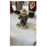 Father Christmas Multi-Style Figurine Lot - 20+ Piece International & Folk Art Set