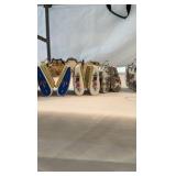 Vintage Hinged Porcelain Trinket Box Collection – 10 Piece Miniature Purse Set – Hand-Painted