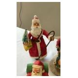 Father Christmas Multi-Style Figurine Lot - 20+ Piece International & Folk Art Set
