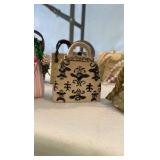 Complete Collection of Miniature Purse Figurines - 22 Piece "Just the Right Style" Textured Resin Set