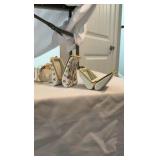 Vintage Hinged Porcelain Trinket Box Collection – 10 Piece Miniature Purse Set – Hand-Painted