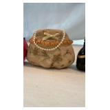 Vintage Hand-Painted Resin Trinket Box Collection – 15 Piece Textured Miniature Purse Set