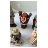 Father Christmas Multi-Style Figurine Lot - 20+ Piece International & Folk Art Set