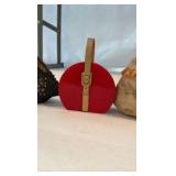 Vintage Hand-Painted Resin Trinket Box Collection – 15 Piece Textured Miniature Purse Set