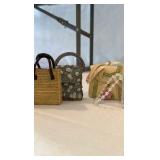 Complete Collection of Miniature Purse Figurines - 22 Piece "Just the Right Style" Textured Resin Set