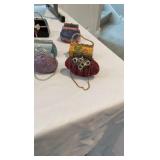 Huge Designer-Style Miniature Purse Collection - 27 Piece Jeweled & Textured Resin Set