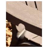 Plastic Outdoor Stackable Chairs - 5-Pack, Brown