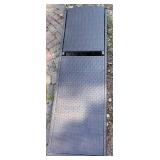 Outdoor Wicker Chaise Lounge with Table