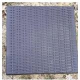 Outdoor Wicker Chaise Lounge with Table