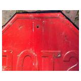 Vintage Stop Sign 24x24 - Red Octagonal & White STOP Letters