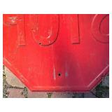 Vintage Stop Sign 24x24 - Red Octagonal & White STOP Letters