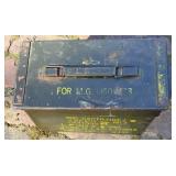 Vintage Gas Mask & Military Ammo Box