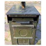Vintage Gas Mask & Military Ammo Box