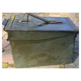 Vintage Gas Mask & Military Ammo Box