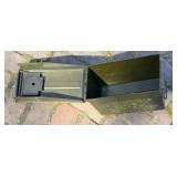 Vintage Gas Mask & Military Ammo Box