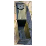 Vintage Gas Mask & Military Ammo Box