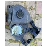 Vintage Gas Mask & Military Ammo Box