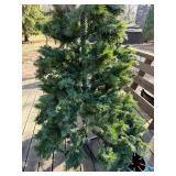 7 ft Artificial Christmas Tree with Stand & LED Light Sets & Holiday Decor