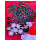 7 ft Artificial Christmas Tree with Stand & LED Light Sets & Holiday Decor