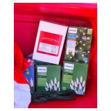 7 ft Artificial Christmas Tree with Stand & LED Light Sets & Holiday Decor