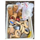 Scotch DT30 Dual-Tac Tape, Masking Tape and 3M Plastic in Plastic Bin