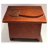 Wooden Shoe Shine Box & Accessories - 13 x 10 x 10 in