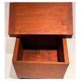 Wooden Shoe Shine Box & Accessories - 13 x 10 x 10 in