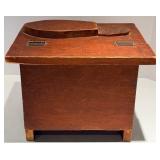 Wooden Shoe Shine Box & Accessories - 13 x 10 x 10 in