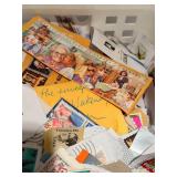 Postage Stamps in Plastic Bin - Mixed Countries