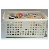 Postage Stamps in Plastic Bin - Mixed Countries