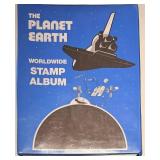 World Stamp Collection with 4 USA Philatelic Books & Planet Earth Album