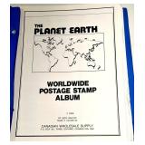 World Stamp Collection with 4 USA Philatelic Books & Planet Earth Album