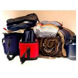 Bigfoot Water Bottle & Wenzel 1887 Sleeping Bag, Blanket & Storage Bags