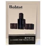 Bobtot B701D 5.1 Channel Home Theater System - 5 Speakers & Remote