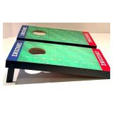 Endzone Cornhole Board Set - 2 Boards 20 x 10.5 in with 8 Toss N