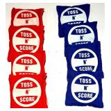 Endzone Cornhole Board Set - 2 Boards 20 x 10.5 in with 8 Toss N