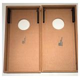 Endzone Cornhole Board Set - 2 Boards 20 x 10.5 in with 8 Toss N