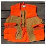 Game Winner Orange Hunting Vest Set (Medium & XL) with Hats, Gloves, Remington Face Cover & Guide Series Bag
