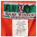 Game Winner Orange Hunting Vest Set (Medium & XL) with Hats, Gloves, Remington Face Cover & Guide Series Bag