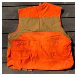 Game Winner Orange Hunting Vest Set (Medium & XL) with Hats, Gloves, Remington Face Cover & Guide Series Bag