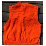 Game Winner Orange Hunting Vest Set (Medium & XL) with Hats, Gloves, Remington Face Cover & Guide Series Bag