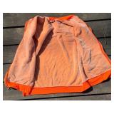 Game Winner Orange Hunting Vest Set (Medium & XL) with Hats, Gloves, Remington Face Cover & Guide Series Bag