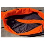 Game Winner Orange Hunting Vest Set (Medium & XL) with Hats, Gloves, Remington Face Cover & Guide Series Bag