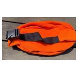 Game Winner Orange Hunting Vest Set (Medium & XL) with Hats, Gloves, Remington Face Cover & Guide Series Bag